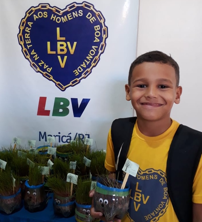 Atividades pelo meio ambiente – crianças na LBV
