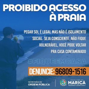 proibido acesso a praia