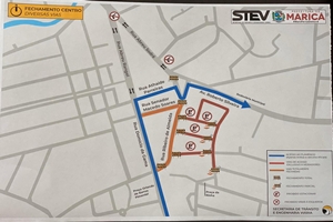 alteração transito ruas do centro mudança nas ruas dos bancos