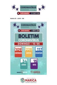 Boletim Coronavírus de 10 e maio