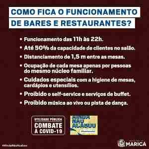 funcionamento bares restaurante amarelo 2