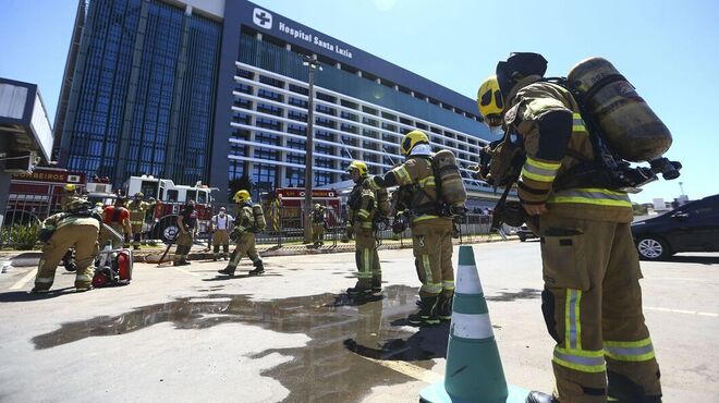 Incêndio em hospital de Brasília