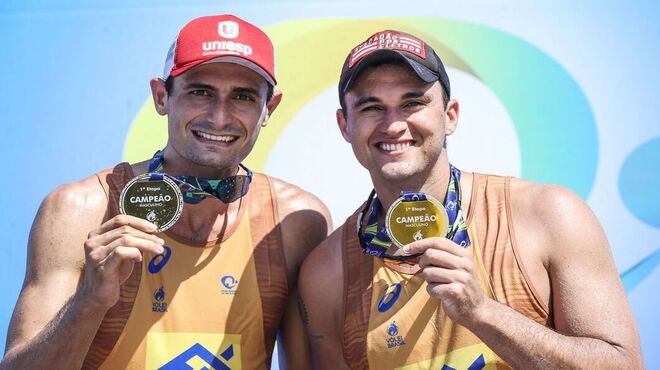 André e George faturam 1ª etapa do Circuito Nacional de Vôlei de Praia