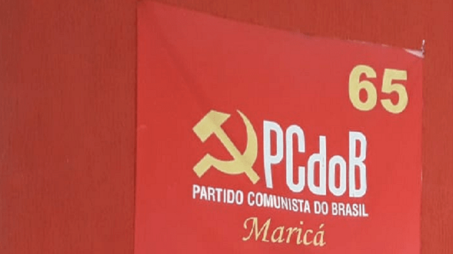 Bandeira do PCdoB Maricá