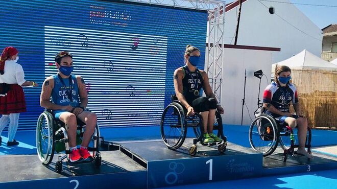 Triatleta Jéssica Messali é ouro em etapa da Copa do Mundo paralímpica