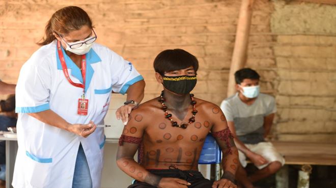 Maricá vacina todo grupo prioritário de indígenas da aldeia Mata Verde Bonita