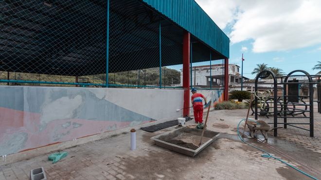 revitalização de quadras poliesportivas