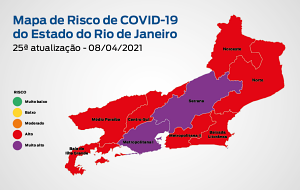 Mapa Covid RJ