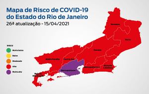 Mapa de Risco Covid-19 RJ