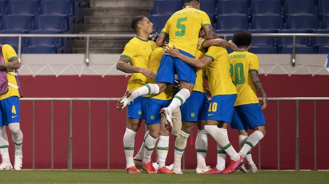 Brasil vence Egito e vai à semifinal do futebol masculino olímpico