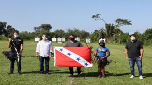 Atletas do tiro com arco de Maricá