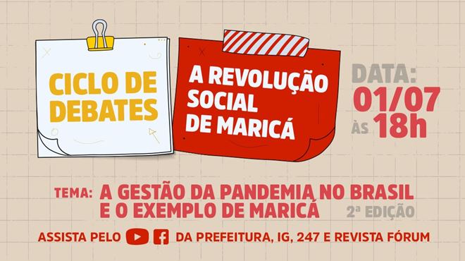 Ciclo de debates da Prefeitura de Maricá tem live sobre gestão de Saúde na pandemia