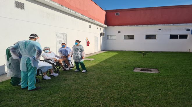 Pacientes internados no Che melhoram sistema imunológico com socialização