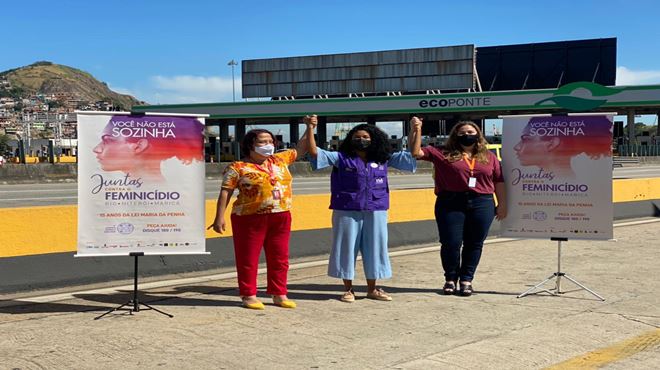 Maricá, Niterói e Rio se unem e lançam campanha “Juntas contra o feminicídio”