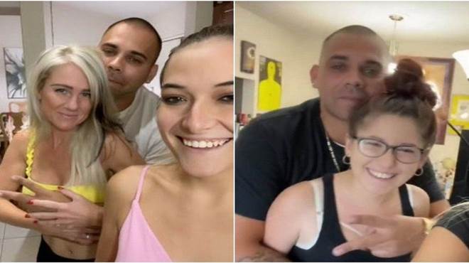 Mulher divide marido com mãe e irmã mais nova