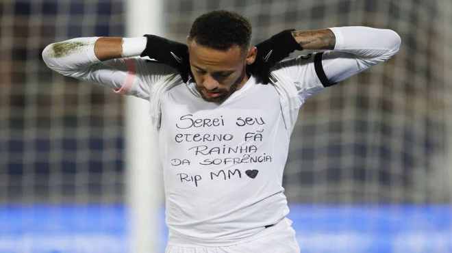 Neymar homenageia Marília Mendonça após fazer gol na França: ‘Seu eterno fã’