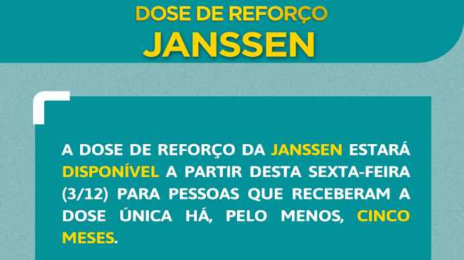 Dose de reforço Janssen