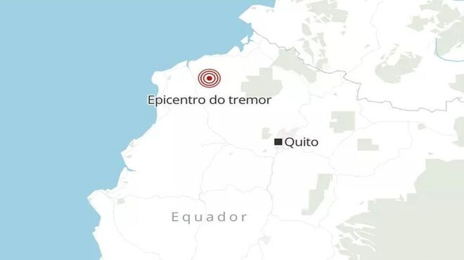 Terremoto de magnitude 5,8 atinge o Equador