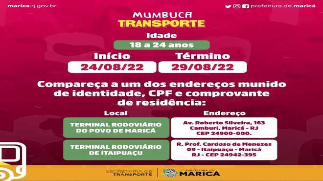 Prefeitura cadastra mais usuários do programa Mumbuca Transporte