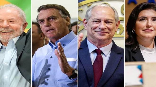 PoderData: Lula tem 44%; e Bolsonaro, 36%; Ciro Gomes 8% e Tebet 4%