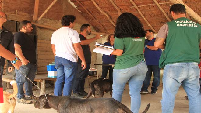 Proteção Animal de Maricá participa de prevenção à leishmaniose na aldeia Mata Verde Bonita