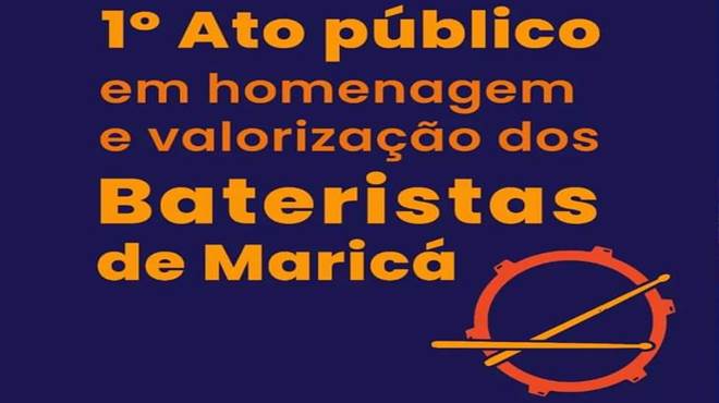 Câmara Setorial de Música de Maricá homenageia bateristas em ato no Centro