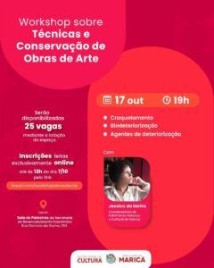 Workshop sobre técnicas e conservação de obras de arte