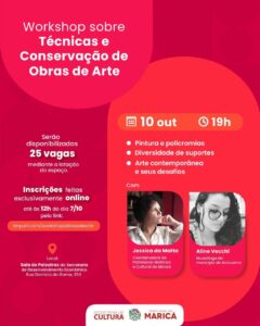 Workshop sobre técnicas e conservação de obras de arte