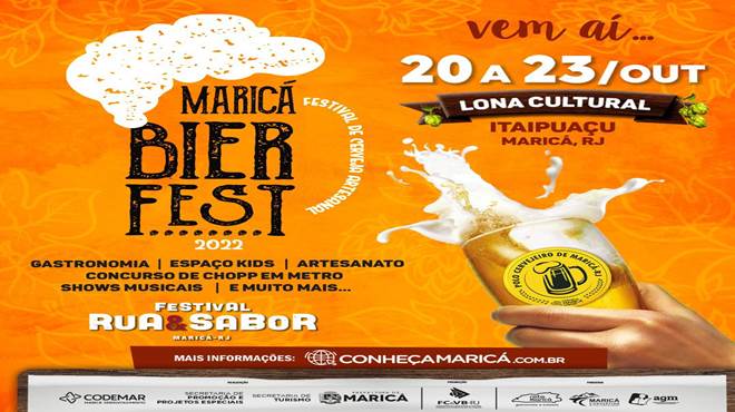 Maricá Bier Fest e Festival Rua & Sabor começam hoje em Itaipuaçu