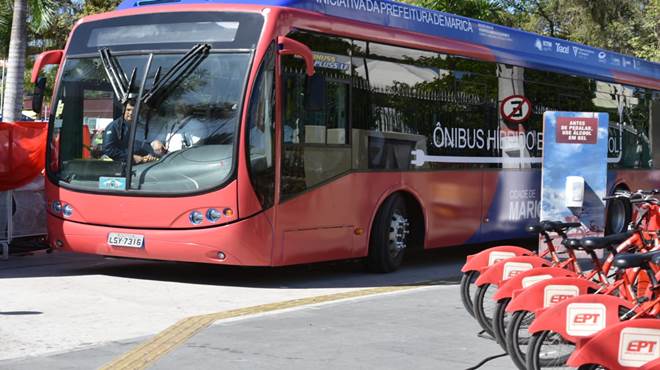 Maricá apresenta projeto do ônibus híbrido em congresso na Colômbia