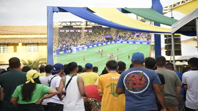 Maricá terá dois telões para a população acompanhar a segunda partida da Seleção Brasileira pela Copa do Mundo