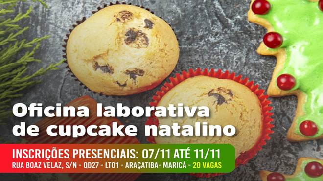 Oficina de Cupcake Natalino