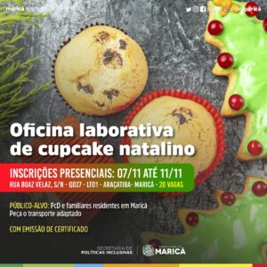 Oficina de Cupcake Natalino