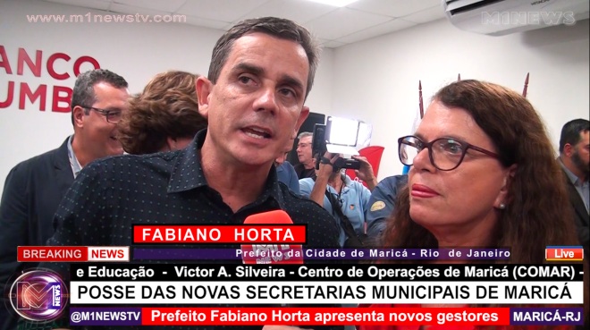 Posse de novos secretários municipais no governo de Fabiano Horta