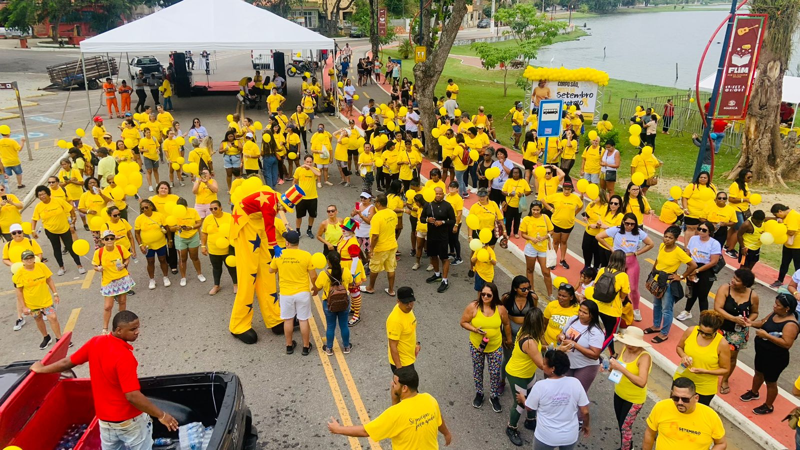 Caminhada mobiliza população de Maricá pelo Setembro Amarelo