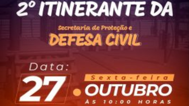 Defesa Civil Itinerante chega a Itaipuaçu nesta sexta-feira (2710)