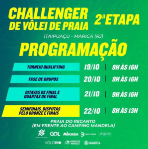 Maricá recebe 2ª etapa do Challenger de voleibol de praia