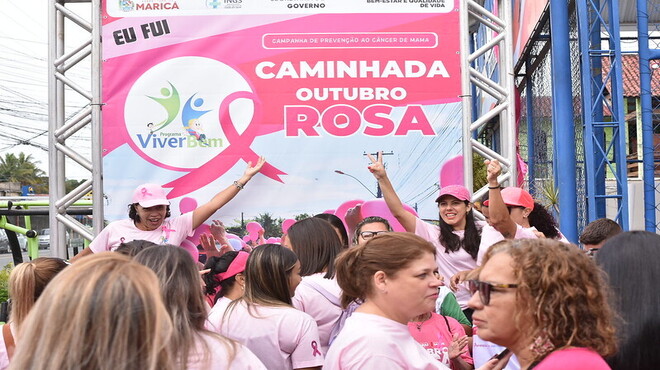 Programa Viver Bem promoveu ‘Caminhada do Outubro Rosa’ em São José do Imbassaí