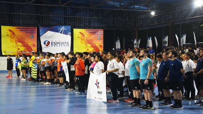 Campeonato Brasileiro Cadete de Handebol começou nesta terça-feira (1411) na Arena Flamengo