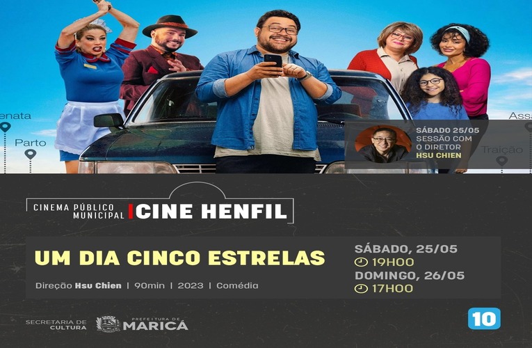 Cine Henfil exibe o filme “Um dia cinco estrelas”, com a presença do diretor Hsu Chien