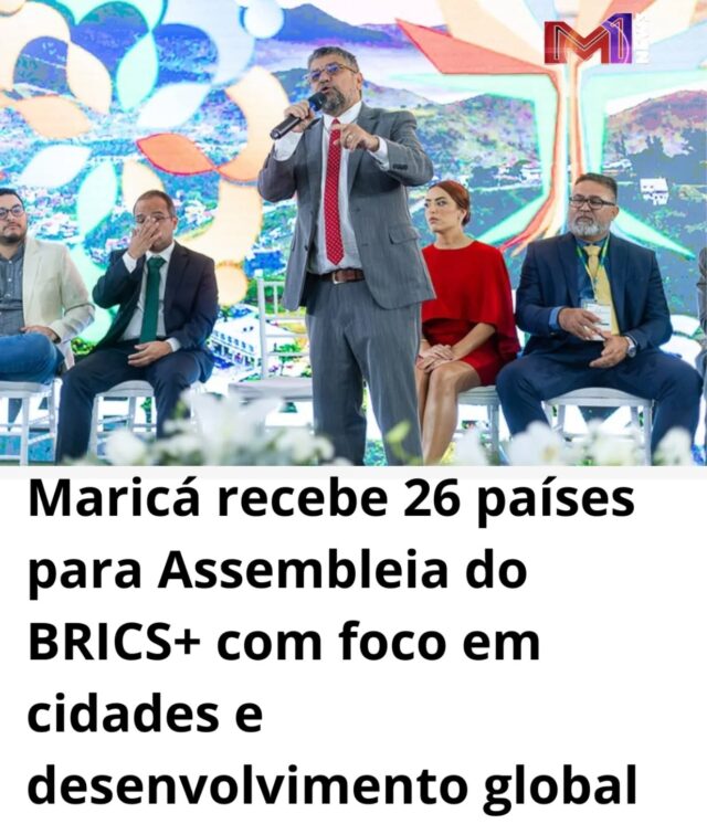 Evento reúne representantes de 26 países e marca protagonismo de Maricá na diplomacia entre cidades do Sul Global.

Matéria completa no site da M1newstv, acesse pelo link na bio e mantenha-se informado!
.
.
.
.
.
.
.
.
.
.
#M1newstv #m1news ##Maricá #Maricá211anos #BRICS+