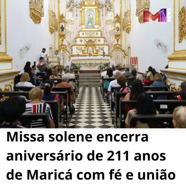Cerimônia religiosa encerra programação especial de aniversário da cidade com presença de fiéis e autoridades.

Matéria completa no site da M1newstv, acesse pelo link na bio e mantenha-se informado!
.
.
.
.
.
.
.
.
.
.
#M1newstv #m1news #Maricá #Maricá211anos