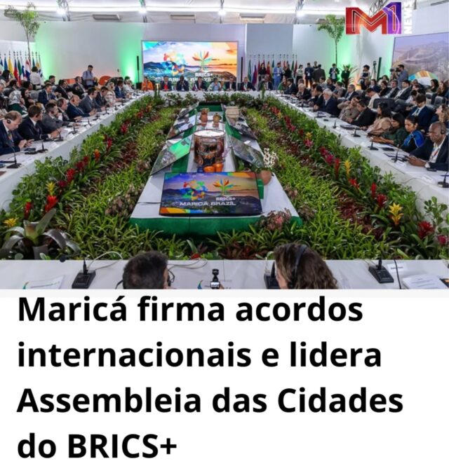 Evento reuniu delegações de 26 países e consolidou a cidade como referência em diplomacia municipalista, cooperação e desenvolvimento urbano sustentável.

Matéria completa no site da M1newstv, acesse pelo link na bio e mantenha-se informado!
.
.
.
.
.
.
.
.
.
.
#M1newstv #m1news #Maricá #BRICS+