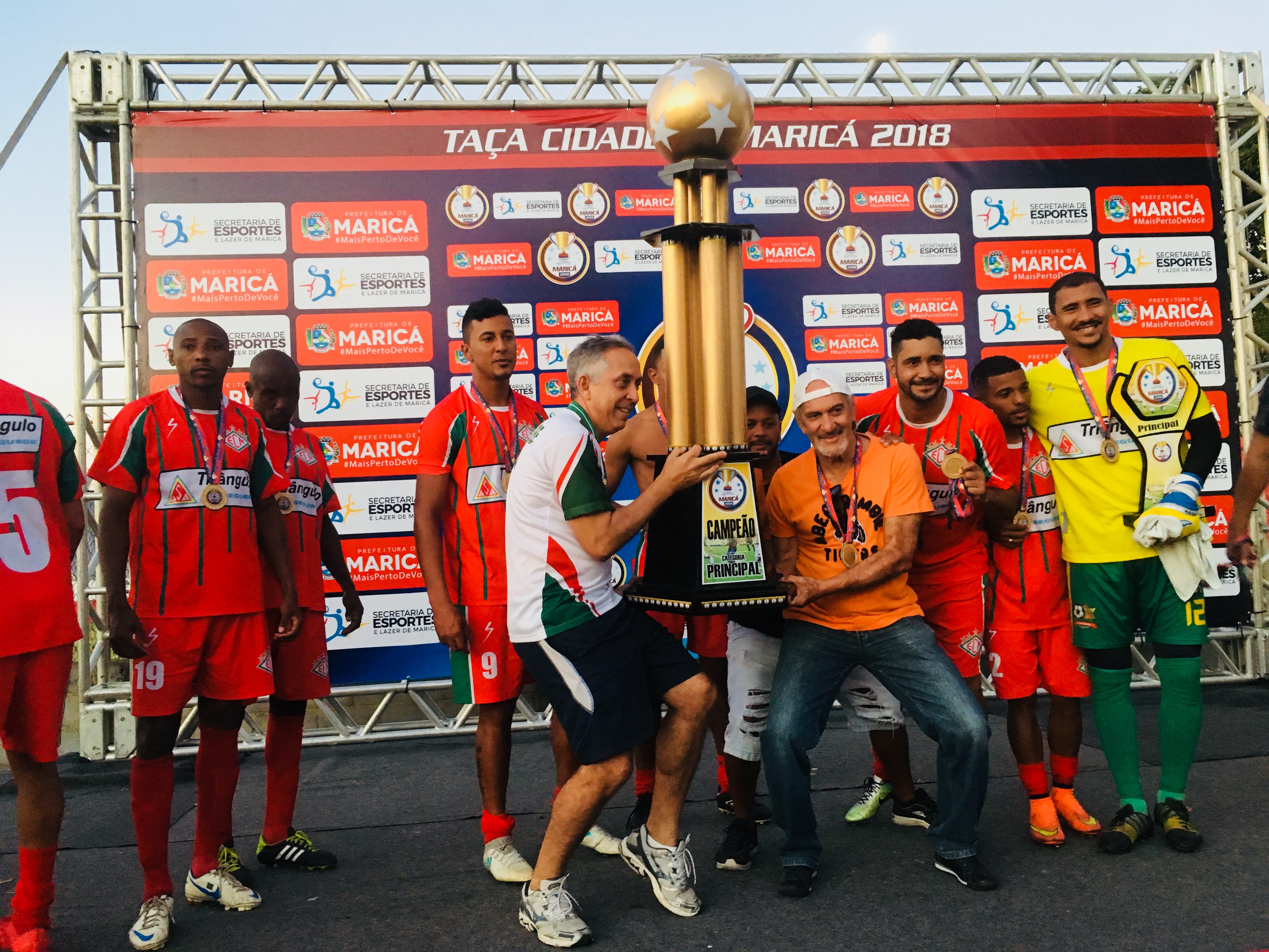 Final do campeonato Taça Maricá 2018: Maricá 1 (3) X Amparo 1 (1).