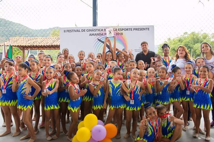 II Festival de Ginástica Rítmica Esporte Presente 2018 agita escola municipal de Maricá