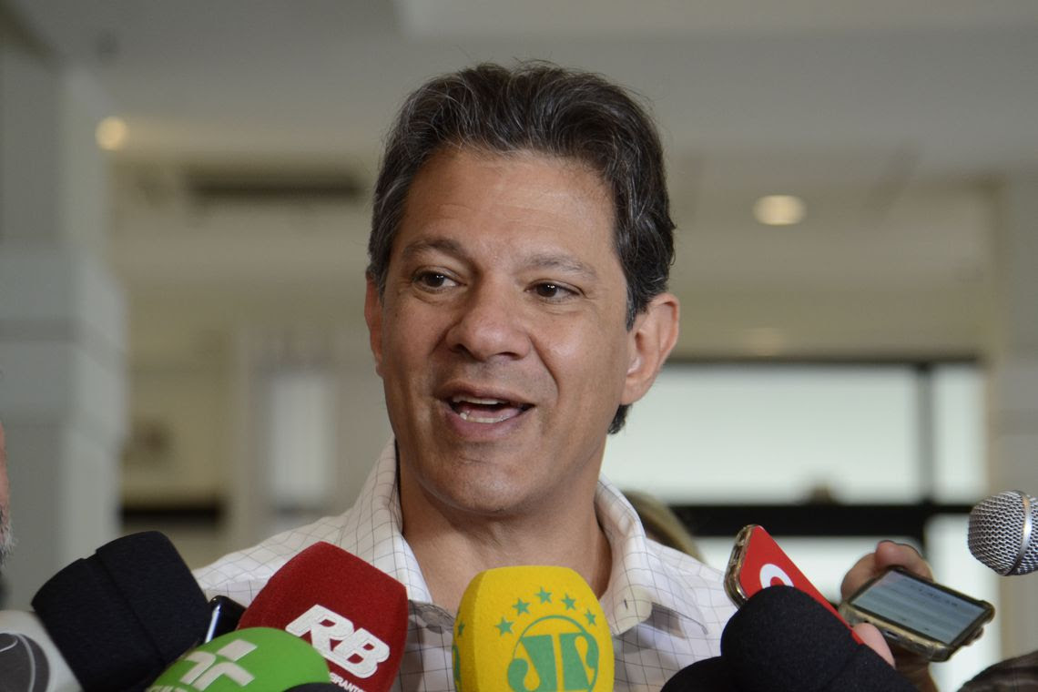 Fernando Haddad aceita apoio de Ciro para o segundo turno das eleicões 2018.