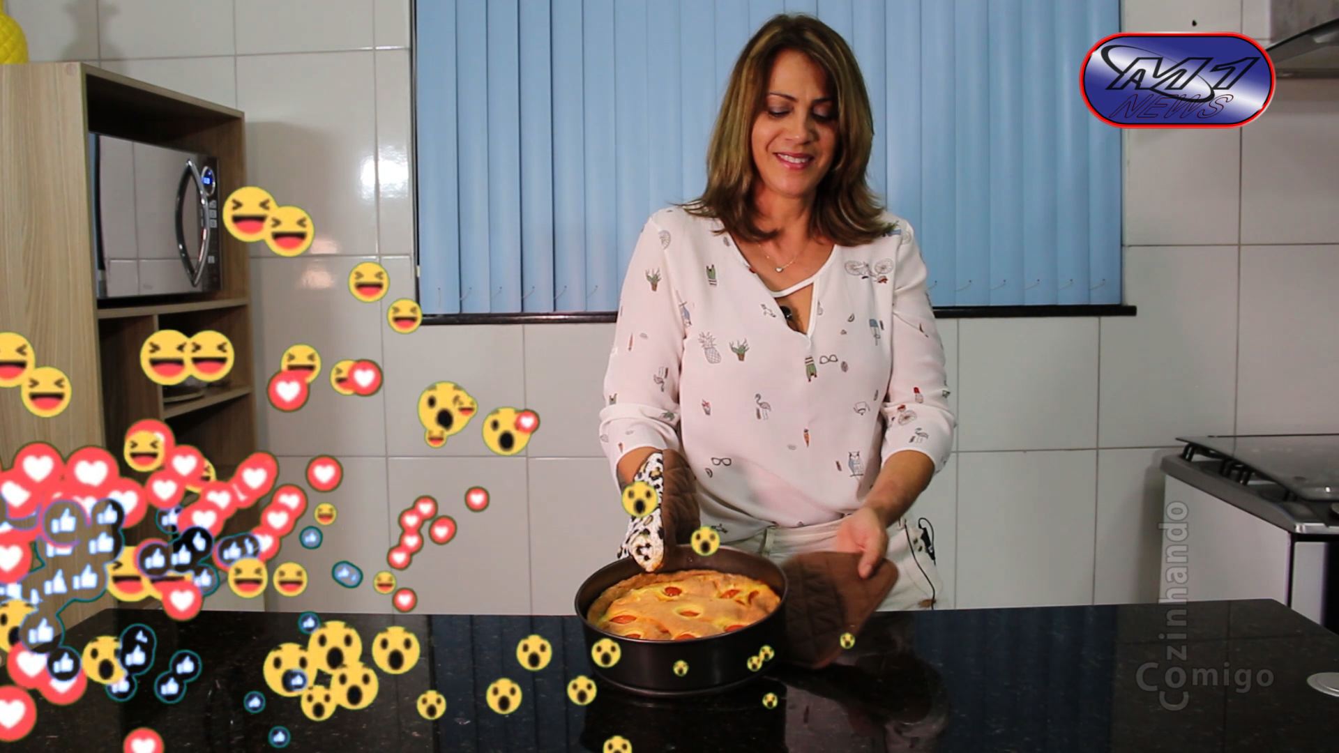 Quiche de queijo com tomates cereja, uma maravilha!