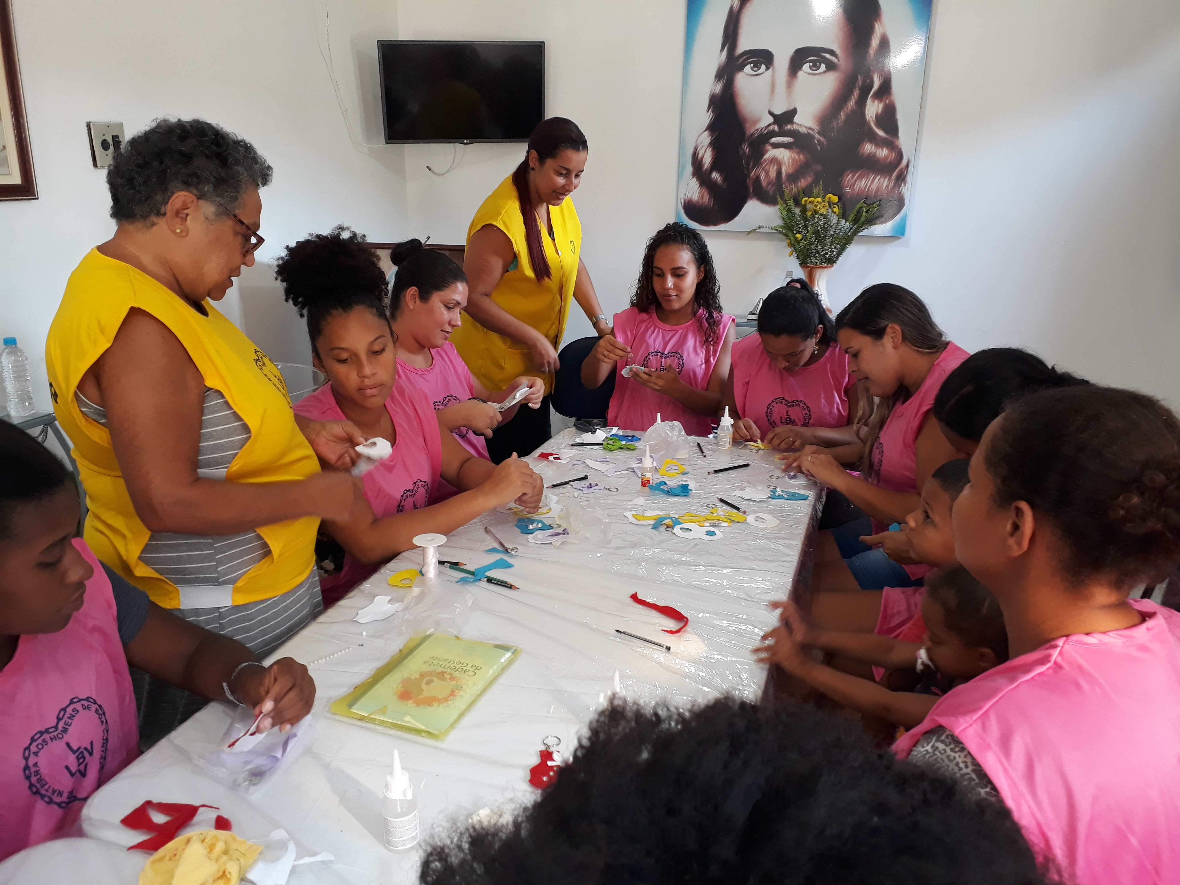 Oficina de Convivência LBV – criatividade das futuras mães