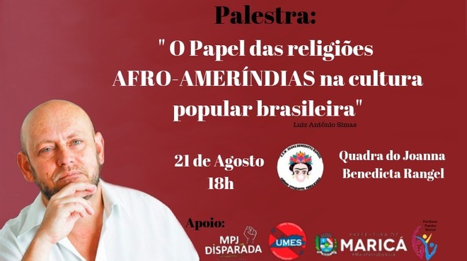 Palestra sobre religiões Afro-Ameríndias nesta quarta-feira