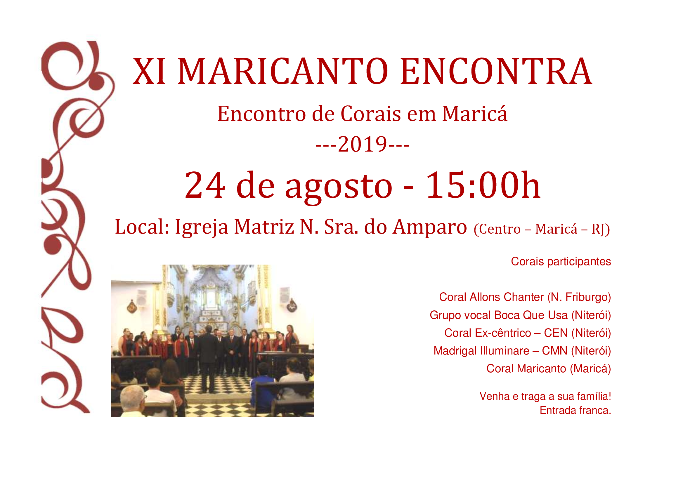 XI Maricanto Encontra – Encontro de Corais em Maricá